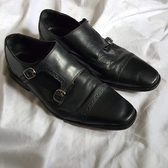 florsheim double monk strap shoes